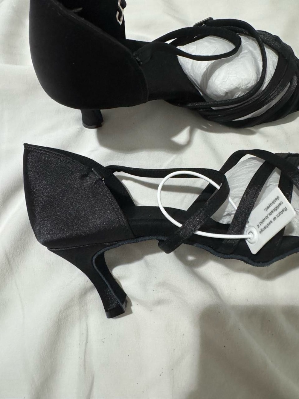 Black Strappy Low Kitten Heel Sandals